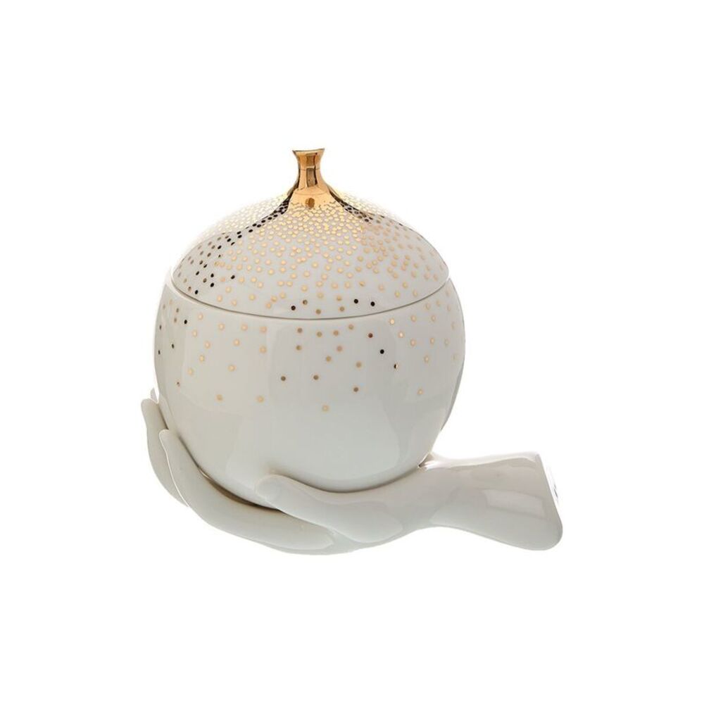 Jonathan Adler Gilded Eve Box, White